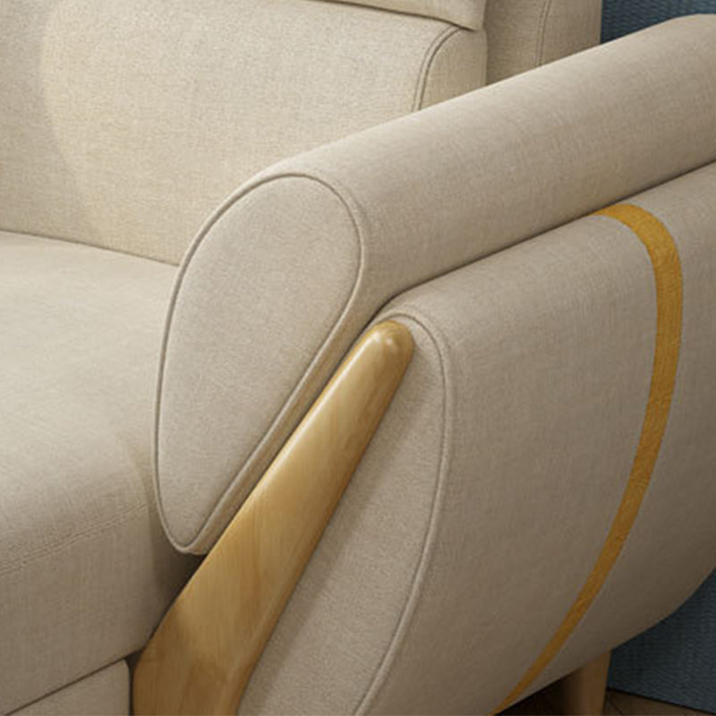 Nordic Fabric Living Room Pillow Top Arm Cushions Sofa Chaise Clearhalo 'furn' 'furn_sectionals' 'Furniture' 'Living Room Furniture' 'Sectionals' 6049929