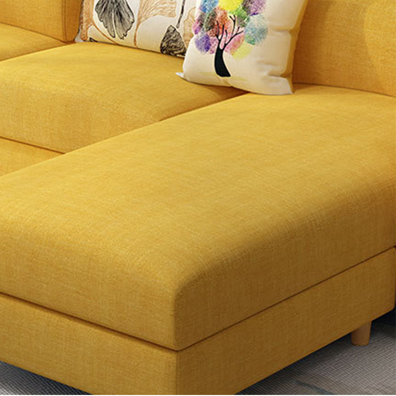 Nordic Fabric Living Room Pillow Top Arm Cushions Sofa Chaise Clearhalo 'furn' 'furn_sectionals' 'Furniture' 'Living Room Furniture' 'Sectionals' 6049930