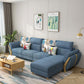 Nordic Stationary Living Room Flared Arm Cushions Sofa Chaise Light Blue Clearhalo 'furn' 'furn_sectionals' 'Furniture' 'Living Room Furniture' 'Sectionals' 6049972