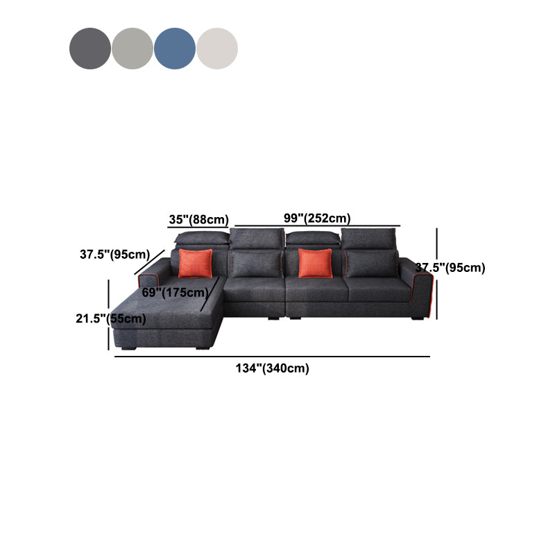 Nordic Square Bras stationnaire salon coussins couverts