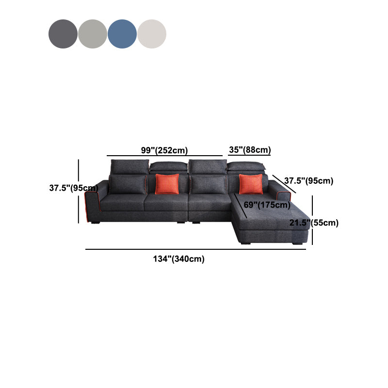 Nordic Square Bras stationnaire salon coussins couverts