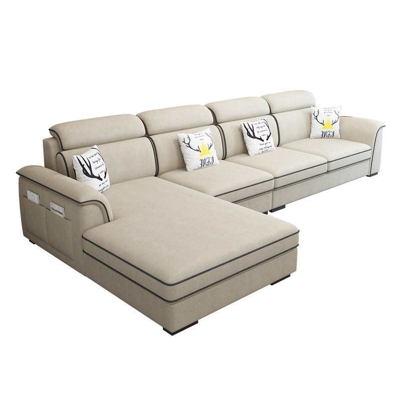 現代的なリビングルームの静止したくぼんだ腕のクッションシート