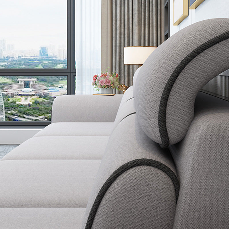 現代的なリビングルームの静止したくぼんだ腕のクッションシート