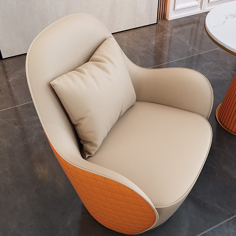 Sedia a braccio in pelle finta 27.55 "Codice di braccia svasata compresa la sedia