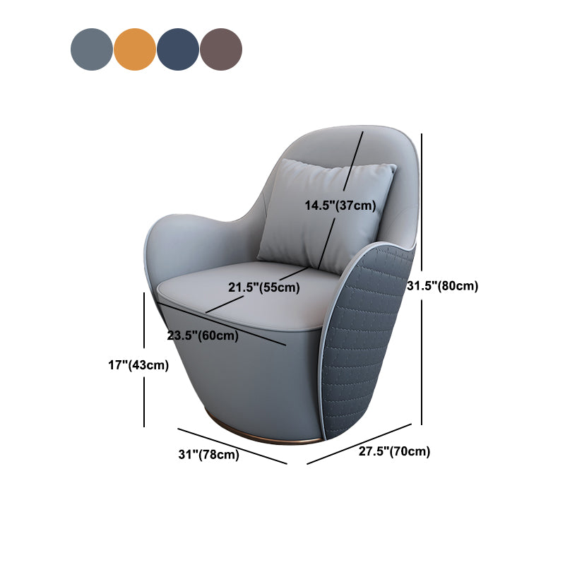 Sedia a braccio in pelle finta 27.55 "Codice di braccia svasata compresa la sedia