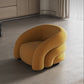 Velvet Barrel chaise 33,85 "Armoiries de large Chaise incluse pour le salon