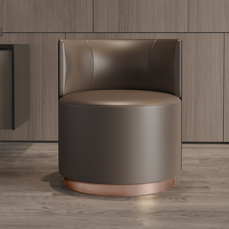 Faux Leather Armless Chair 24.01" Wide Chair for Living Room