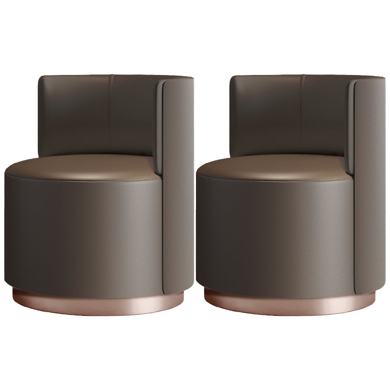 Faux Leather Armless Chair 24.01" Wide Chair for Living Room