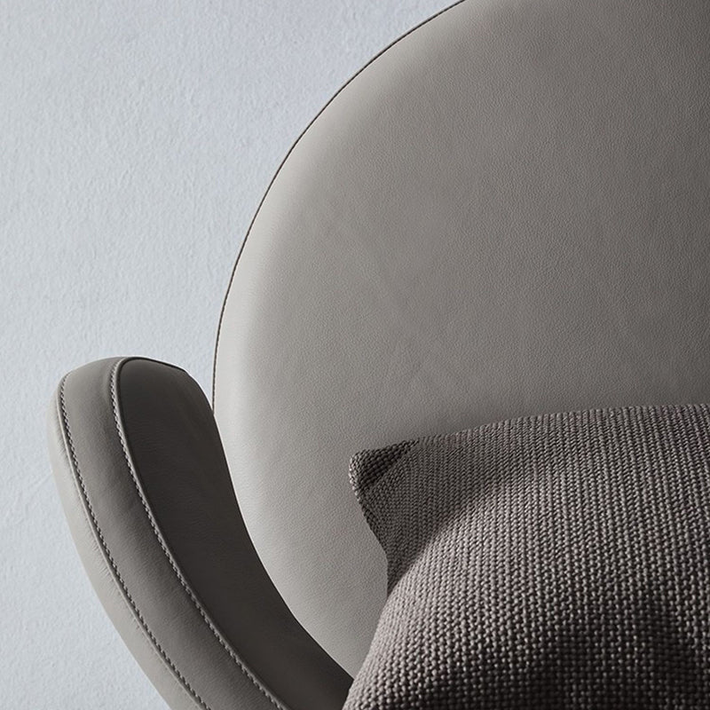 Faux Leather Armless Chair Basic Four Leg Chair for Living Room, 26.77" Wide