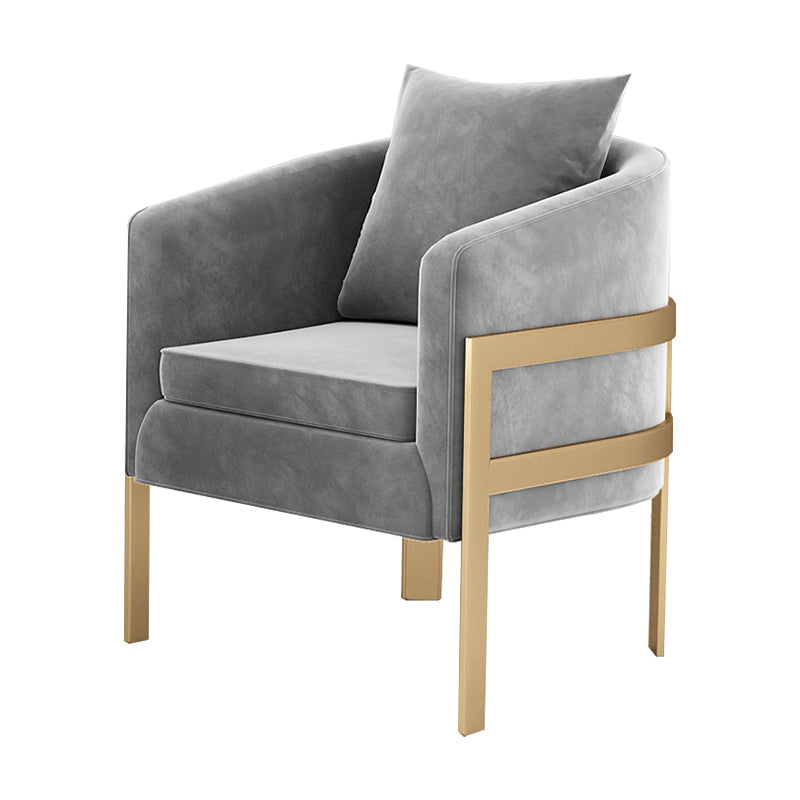 23,62 "Barrel Velvet Barrel Armes incluses pour chaise pour le salon