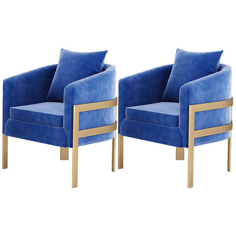 23,62 "Barrel Velvet Barrel Armes incluses pour chaise pour le salon