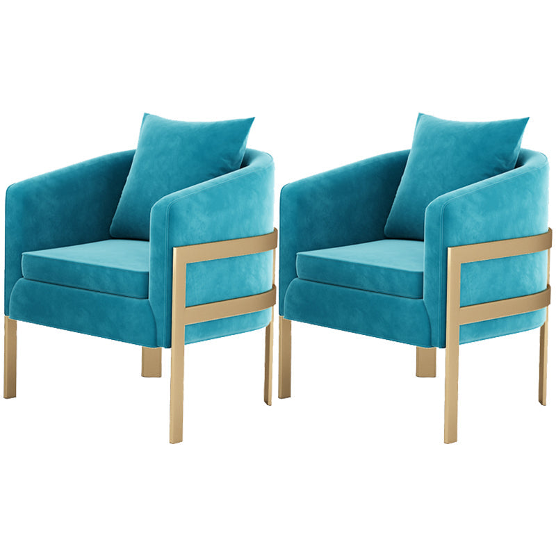 23,62 "Barrel Velvet Barrel Armes incluses pour chaise pour le salon