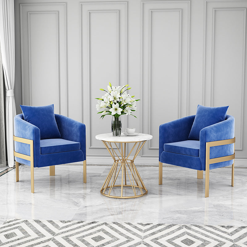 23,62 "Barrel Velvet Barrel Armes incluses pour chaise pour le salon