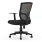 23"W moderne fauteuil, ademende AirGrid gestoffeerde bureaustoel