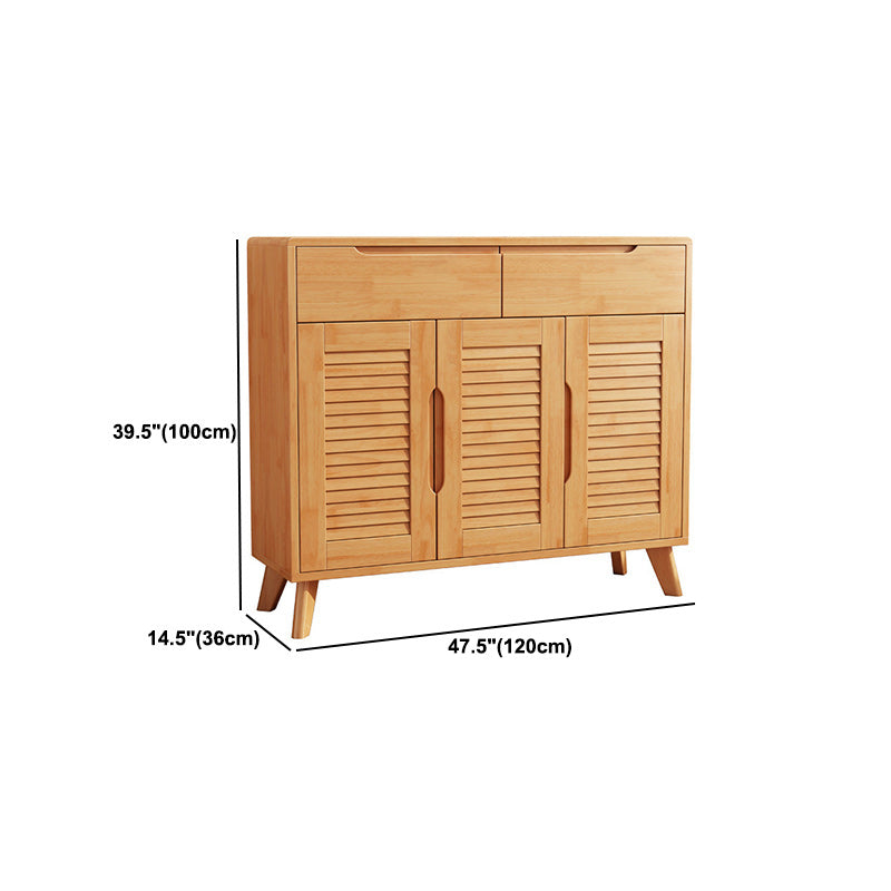 Armoire à accent moderne et contemporain armoire en bois massif avec étagères