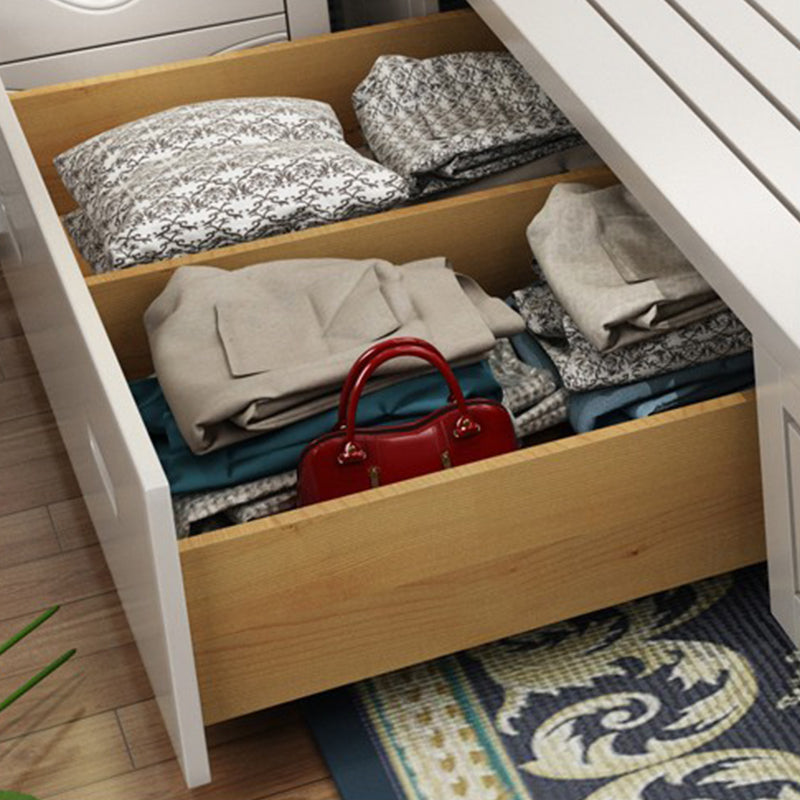 84.65 inch Wide Victorian Bed Frame Pine Wood Bed with Upholstered Headboard Clearhalo 'Bedroom Furniture' 'Beds' 'furn' 'furn_beds' 'Furniture' 6054996