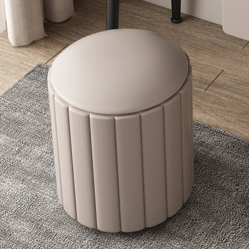 Mesa de maquillaje de 3 cajones Desk tocador de tocador de tocador sintético