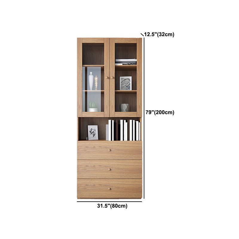 Mobile moderno armadio quadrato di accento con vetro