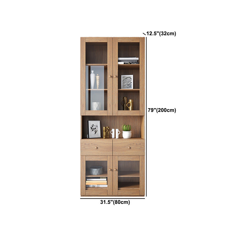 Mobile moderno armadio quadrato di accento con vetro