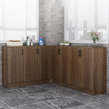 Armoire à accent carré armoire de rangement moderne et contemporaine avec résistante à l'eau