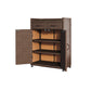 Modern & Contemporary Chest Square Storage Cabinet With Glass Top Clearhalo 'Cabinets & Chests' 'cabinets_chests' 'furn' 'furn_cabinets_chests' 'Furniture' 'Living Room Furniture' 6055202