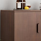 Modern Modern Side Cabinet Brown Accent Cabinet met deuren met deuren