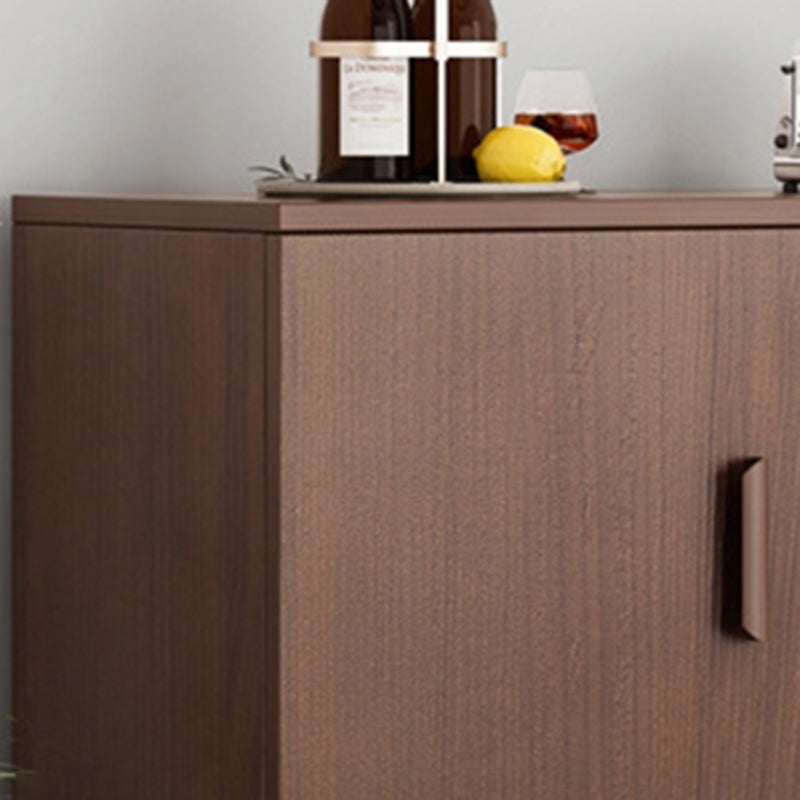 Modern Modern Side Cabinet Brown Accent Cabinet met deuren met deuren