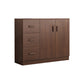 Modern Modern Side Cabinet Brown Accent Cabinet met deuren met deuren