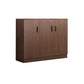 Modern Modern Side Cabinet Brown Accent Cabinet met deuren met deuren