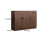 Modern Modern Side Cabinet Brown Accent Cabinet met deuren met deuren