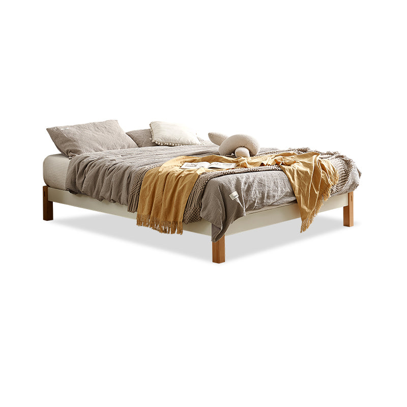 11,02 "High Oak Standard -Bett mit kundenspezifischen goldenen Beinen braunen Bett ohne Kopfteil