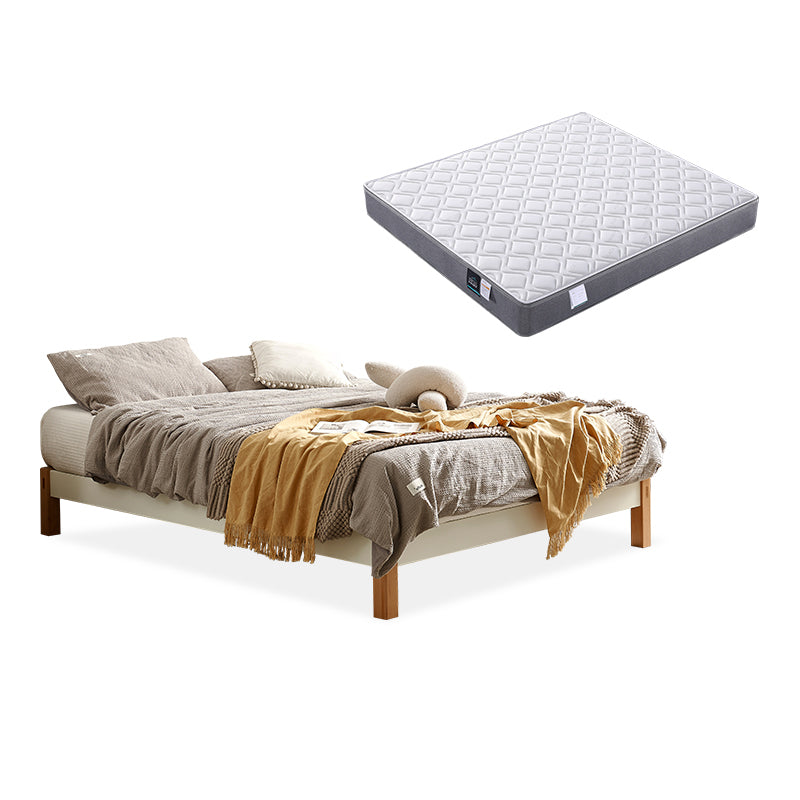 11,02 "High Oak Standard -Bett mit kundenspezifischen goldenen Beinen braunen Bett ohne Kopfteil