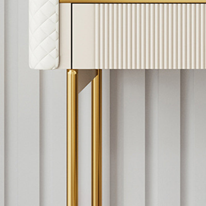 14.96" Wide Stone Makeup Counter Bright White Vanity Tables with Storage Drawers Clearhalo 'Bedroom Furniture' 'furn' 'furn_makeup_vanities' 'Furniture' 'Makeup Vanities' 'makeup_vanities' 6055477