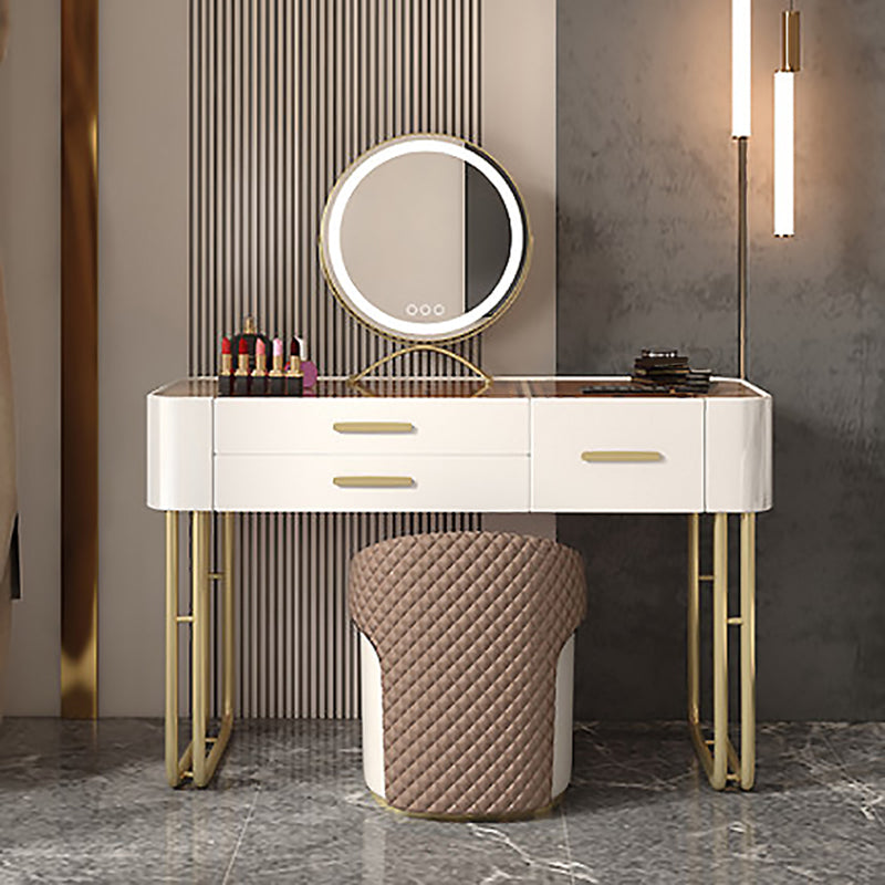 30.70 "High Makeup tocadoras de tocador Tablas de tocador blanco con cajón