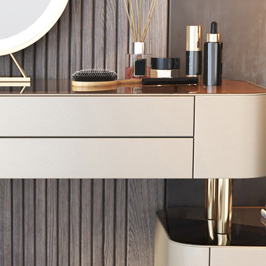 30.70 "High Makeup tocadoras de tocador Tablas de tocador blanco con cajón