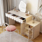 White Makeup Vanity Desk Modern Vanity Tables with Drawer, 29.52" High Clearhalo 'Bedroom Furniture' 'furn' 'furn_makeup_vanities' 'Furniture' 'Makeup Vanities' 'makeup_vanities' 6055559