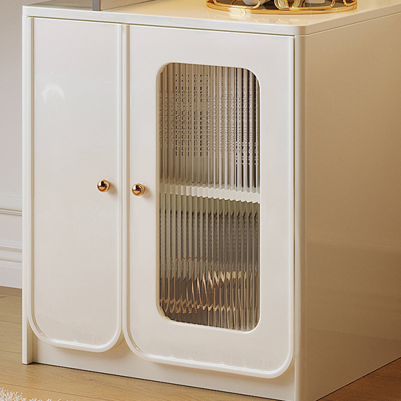 White Makeup Vanity Desk Modern Vanity Tables with Drawer, 29.52" High Clearhalo 'Bedroom Furniture' 'furn' 'furn_makeup_vanities' 'Furniture' 'Makeup Vanities' 'makeup_vanities' 6055564