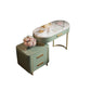 Green Makeup Vanity Desk 30.31" High Vanity Tables with 3 Drawer Clearhalo 'Bedroom Furniture' 'furn' 'furn_makeup_vanities' 'Furniture' 'Makeup Vanities' 'makeup_vanities' 6055588