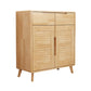Contemporary Accent Cabinet Rubberwood Side Cabinet With Doors Clearhalo 'Cabinets & Chests' 'cabinets_chests' 'furn' 'furn_cabinets_chests' 'Furniture' 'Living Room Furniture' 6055613