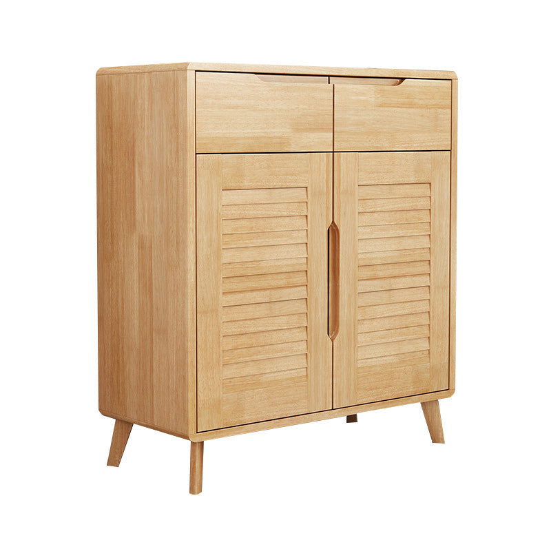 Contemporary Accent Cabinet Rubberwood Side Cabinet With Doors Clearhalo 'Cabinets & Chests' 'cabinets_chests' 'furn' 'furn_cabinets_chests' 'Furniture' 'Living Room Furniture' 6055613