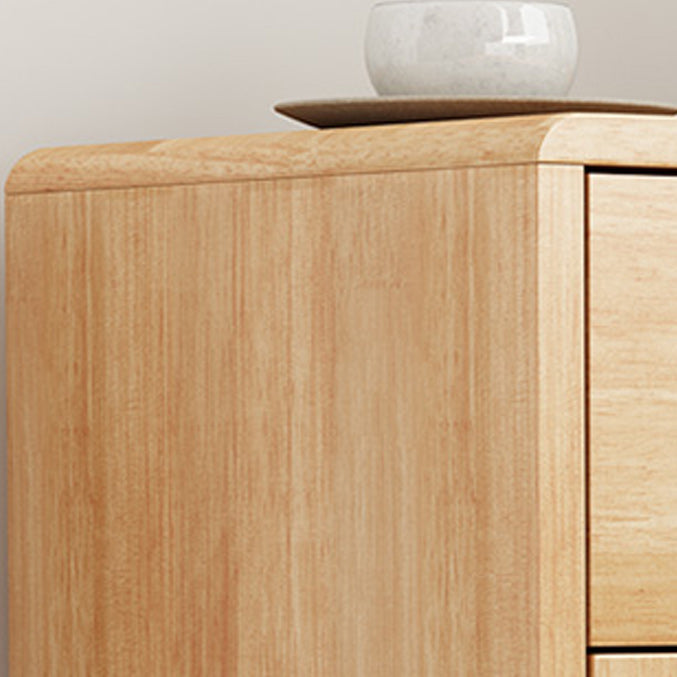 Contemporary Accent Cabinet Rubberwood Side Cabinet With Doors Clearhalo 'Cabinets & Chests' 'cabinets_chests' 'furn' 'furn_cabinets_chests' 'Furniture' 'Living Room Furniture' 6055614