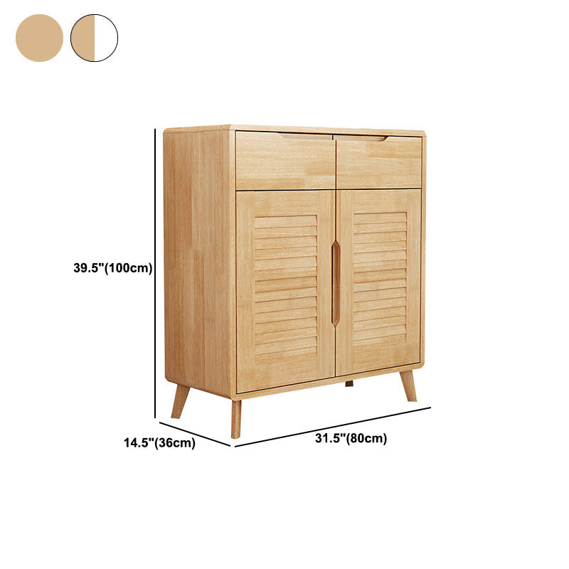 Contemporary Accent Cabinet Rubberwood Side Cabinet With Doors Clearhalo 'Cabinets & Chests' 'cabinets_chests' 'furn' 'furn_cabinets_chests' 'Furniture' 'Living Room Furniture' 6055619