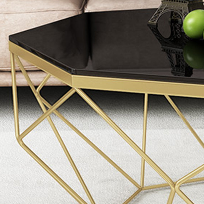 Farma base moderno tavolino da cocktail tavolino in vetro - 17,72 "h