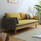 Contemporain 29.9 "H Coton Blend Square ARM SOFA pour l'appartement