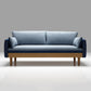 Contemporain 29.9 "H Coton Blend Square ARM SOFA pour l'appartement