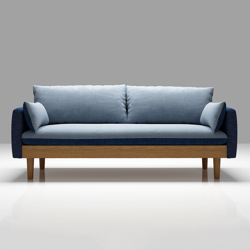 Contemporain 29.9 "H Coton Blend Square ARM SOFA pour l'appartement