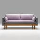 Contemporain 29.9 "H Coton Blend Square ARM SOFA pour l'appartement