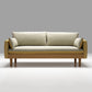 Contemporain 29.9 "H Coton Blend Square ARM SOFA pour l'appartement