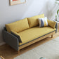 Contemporain 29.9 "H Coton Blend Square ARM SOFA pour l'appartement