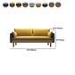 Contemporain 29.9 "H Coton Blend Square ARM SOFA pour l'appartement